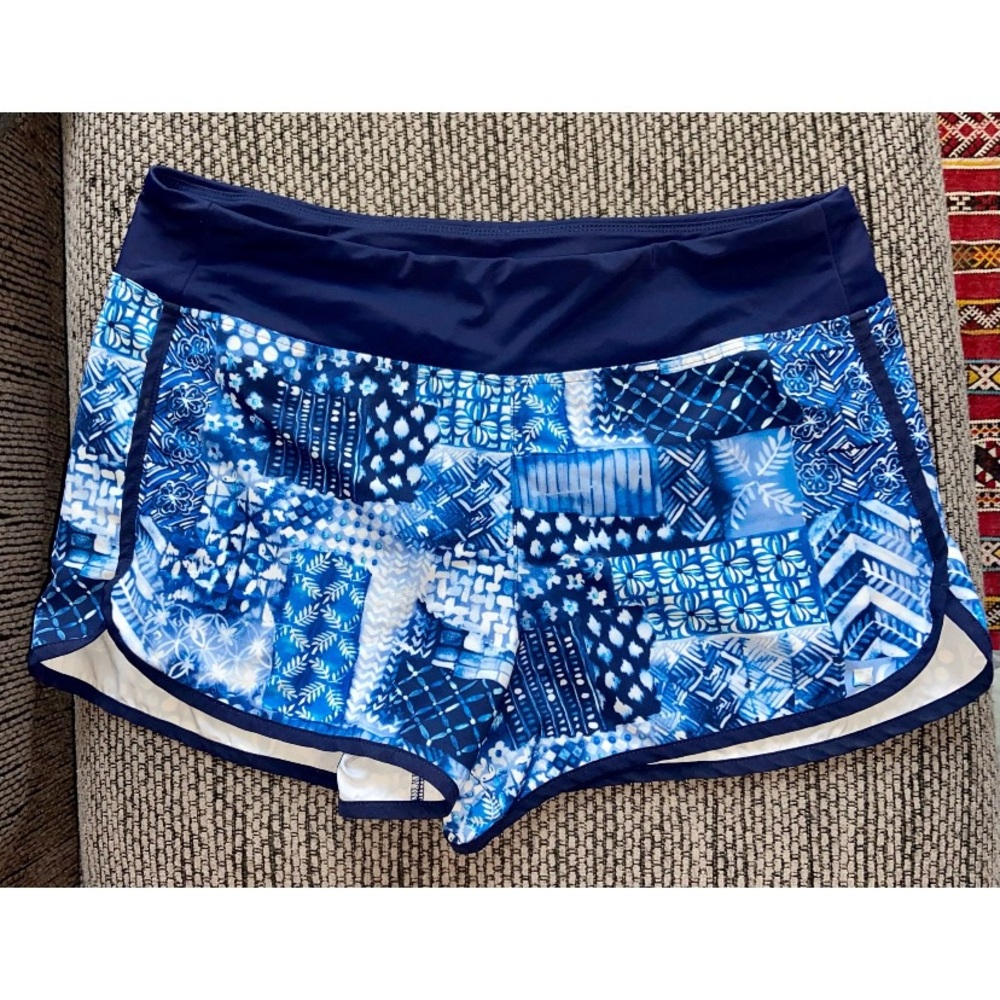 Tommy Bahama Island Active Blue Running Shorts, Sz L